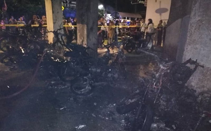26 motosikal hangus di tempat letak kenderaan flat