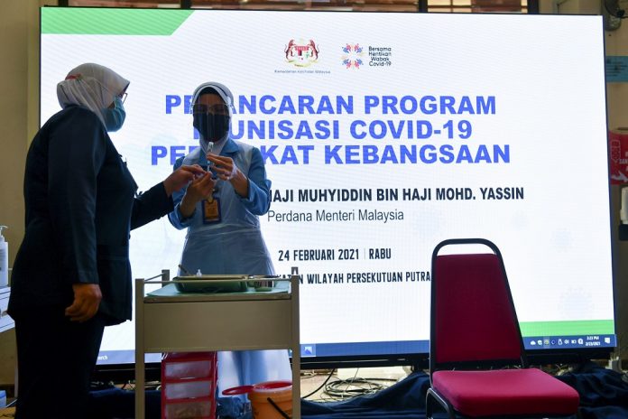 Malaysia begins massive Covid-19 immunisation exercise tomorrow
