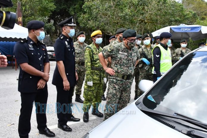 Army personnel to beef up MCO enforcement in central Sarawak