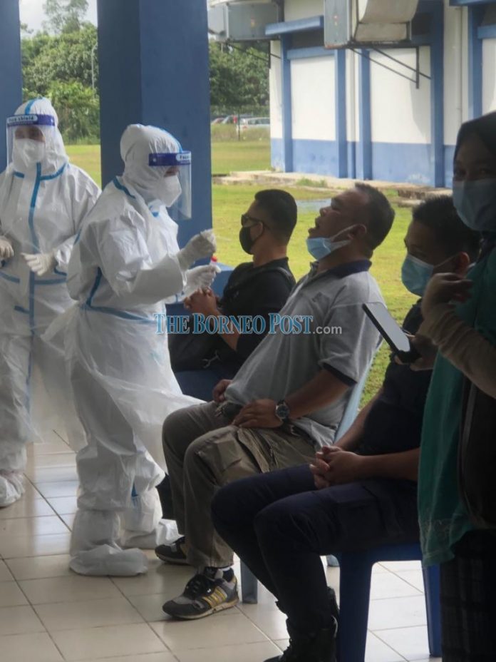 96 personnel at Sungai Merah police station take Covid-19 swab tests today, says Sibu police chief