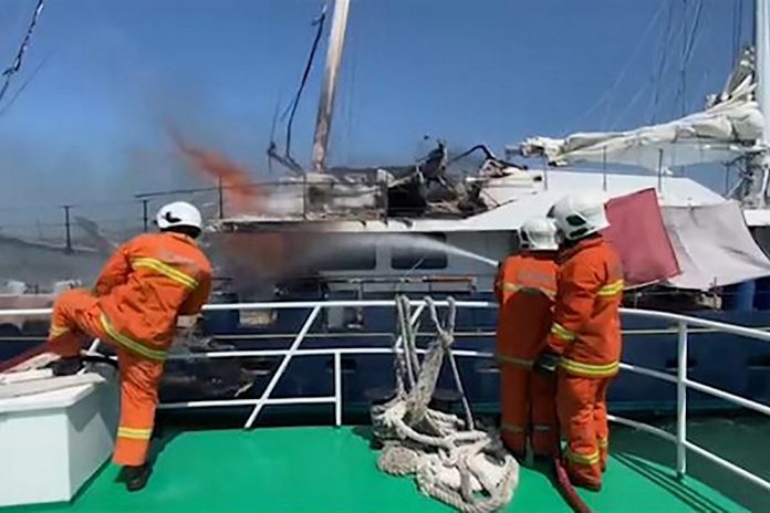 Yacht once owned by French tycoon sinks off Langkawi