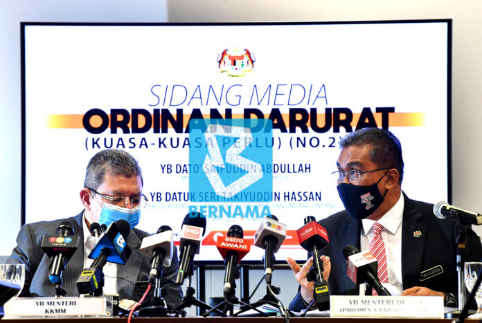 Emergency Ordinance only focuses on tackling fake news on Covid-19, Emergency Proclamation
