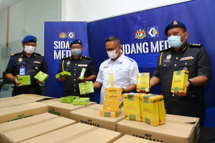 Johor Domestic Trade and Consumer Affairs Ministry seizes health products worth RM1.89m