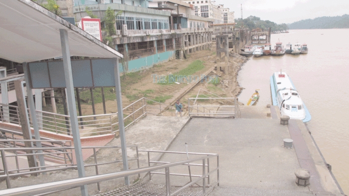 Low water level, dry farms due to prolonged dry spell