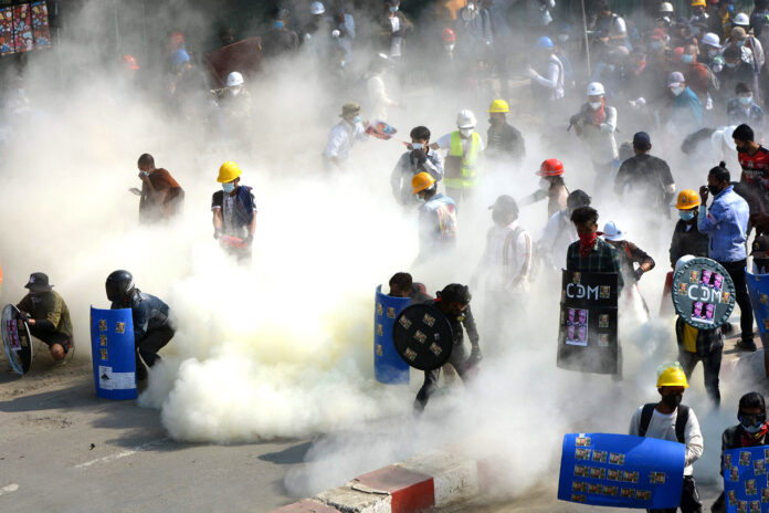 Six killed in Myanmar anti-coup protests