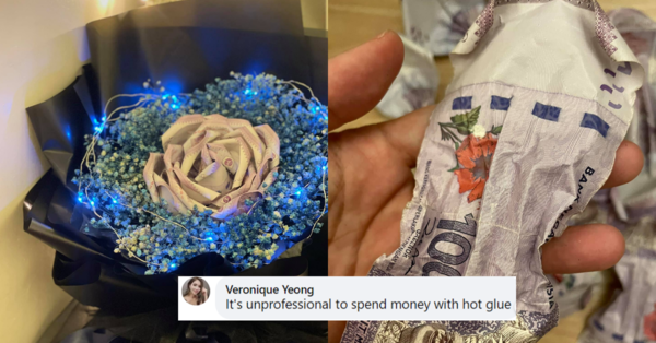 GAMBAR] Trend Jambangan u0027Bunga Duitu0027, Gadis Ini Bengang Wang 