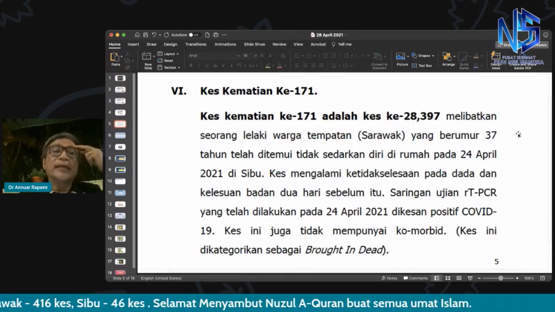 Recent Covid-19 deaths among younger Sarawakians indicates group also at risk — Dr Annuar