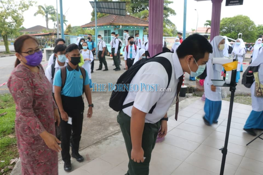 Physical classes resume today for secondary school students in Kuching, Samarahan