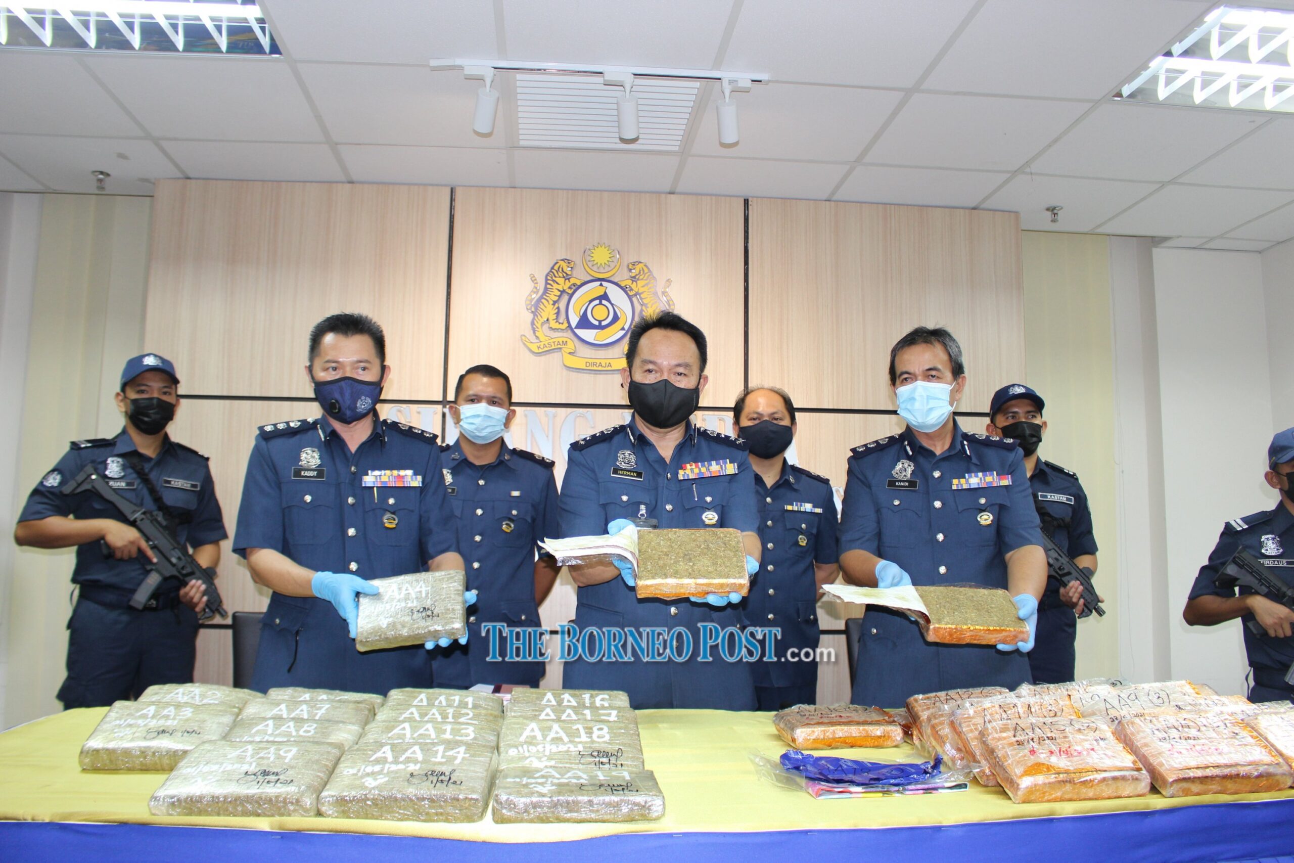 Customs Dept foils largest attempts to smuggle drugs into Sarawak via Kuching International Airport
