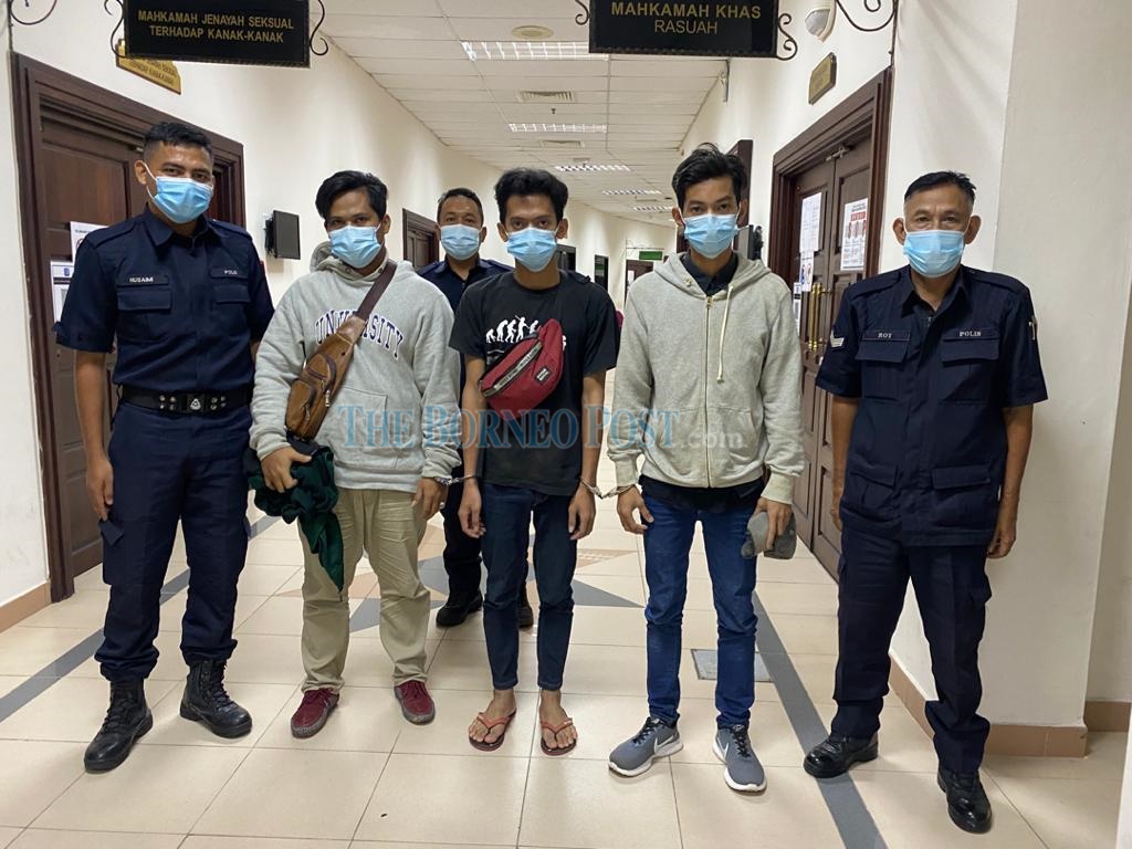 Three Indonesians jailed for gang robbery in Kuching, two to be caned