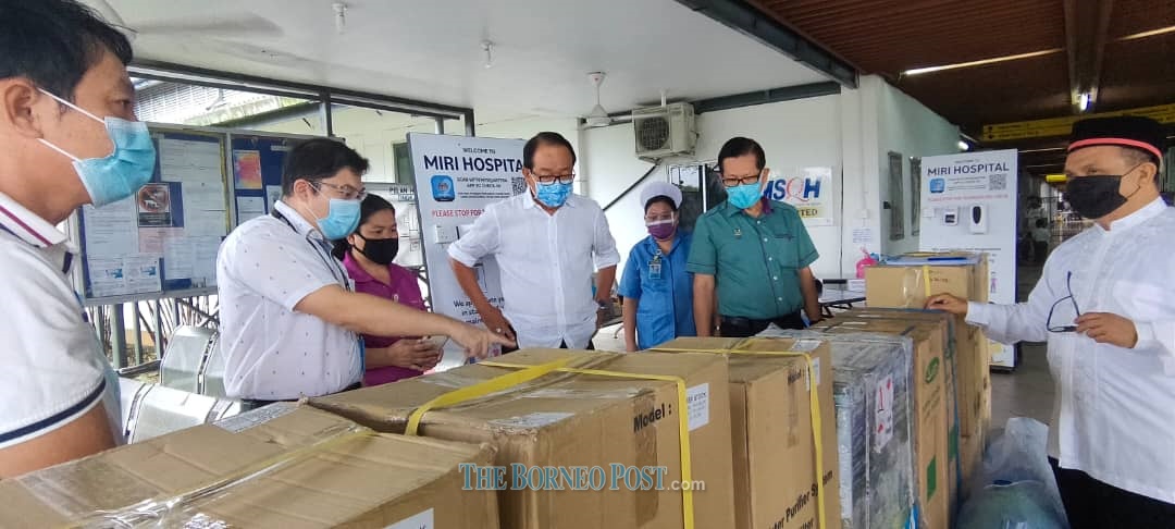 Private company donates water dispensers, RO water system to Miri Hospital