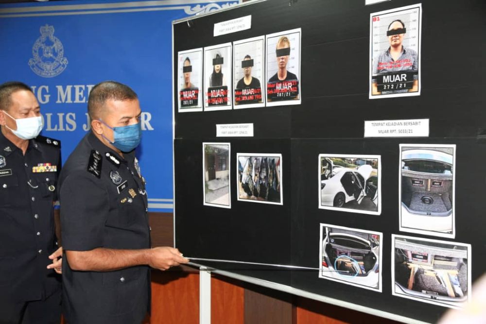 Johor cops bust illicit drug syndicate with RM4.5m in syabu destined for Indonesia seized