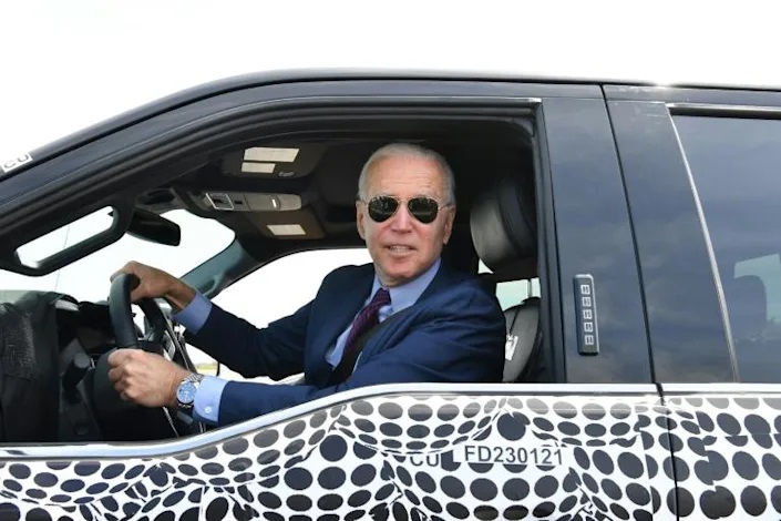 Longtime car fan Biden lives his electric dreams