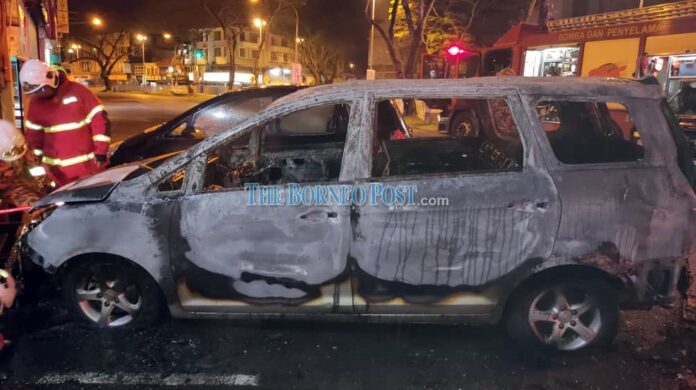 34-year-old woman arrested for allegedly setting MPV on fire in Kuching