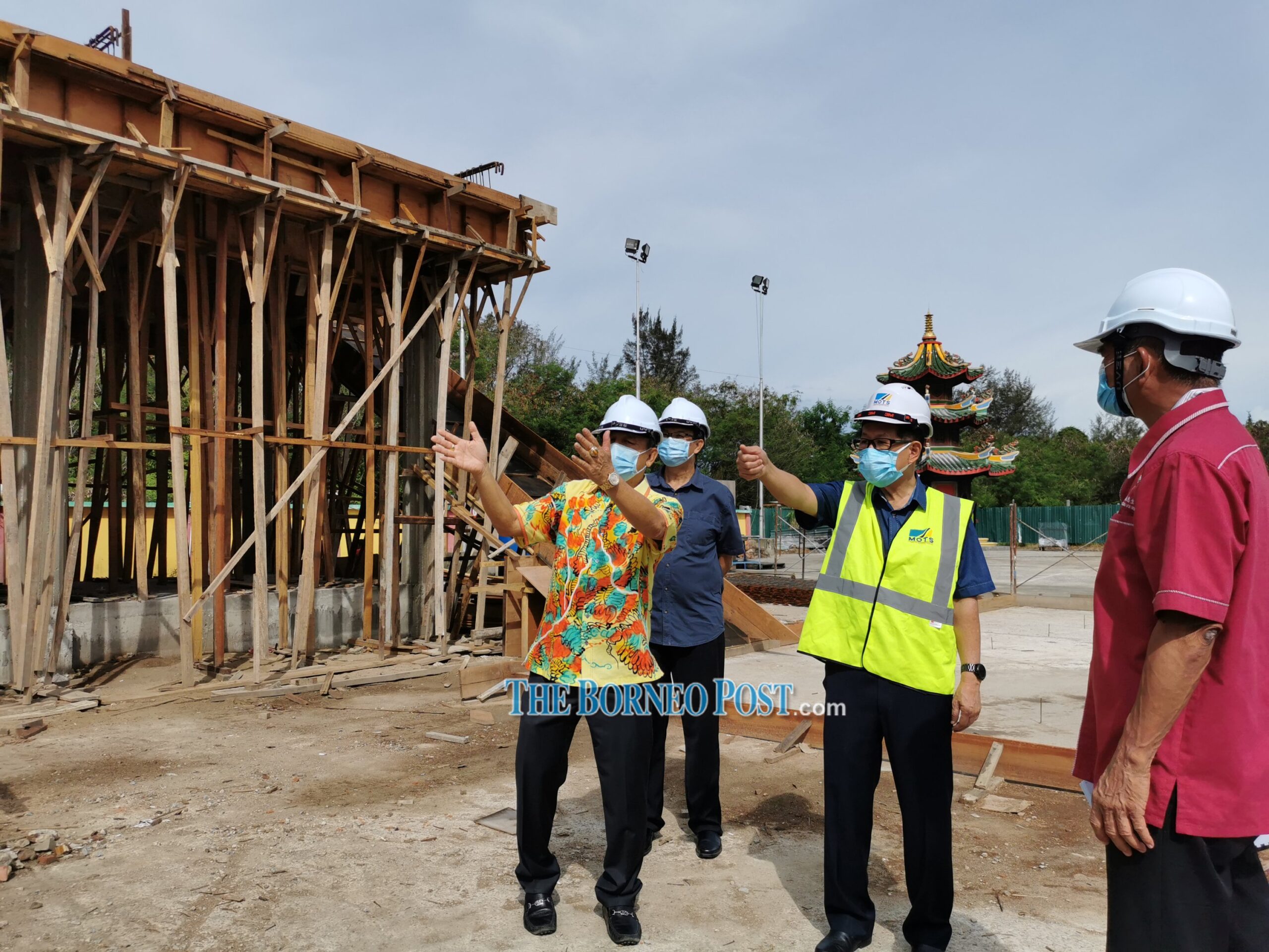 Miri Tua Pek Kong Temple extension 50 pct completed