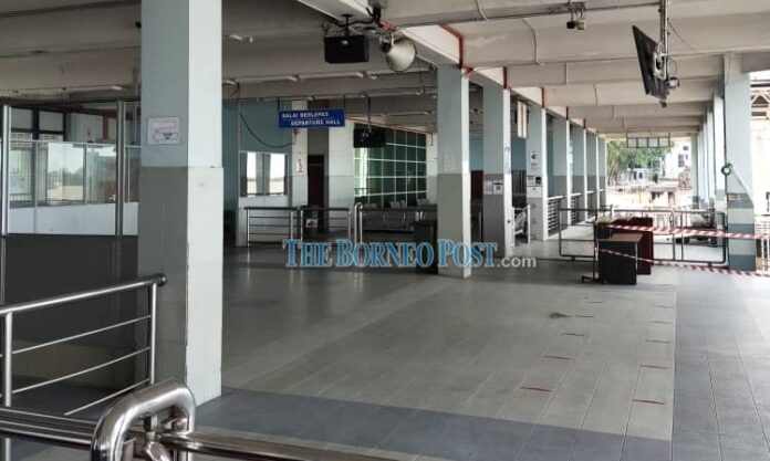 All quiet at Sibu Express Boat Teminal despite Gawai being less than 48 hours away