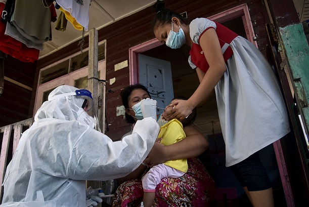 Mass active case detection in Labuan refugee settlement