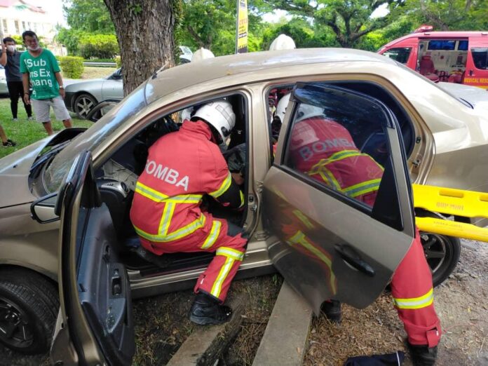 Driver seriously injured in two-car collision