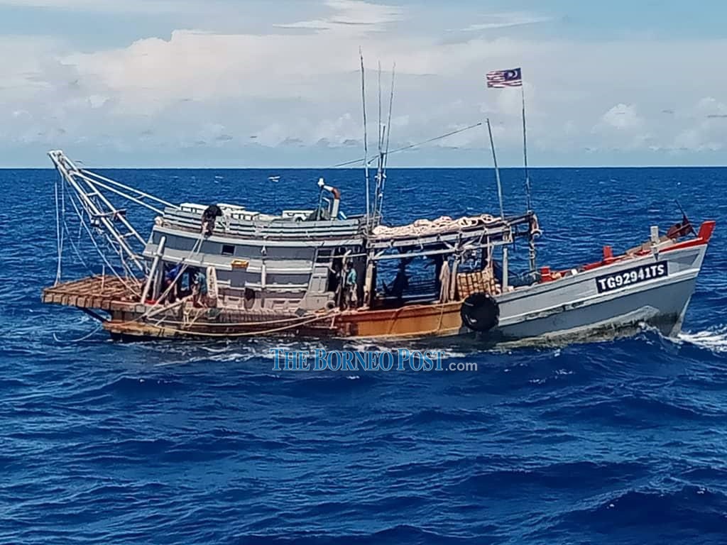 Two foreign fishing boats, 13 Vietnamese detained off Miri for encroachment, illegal fishing
