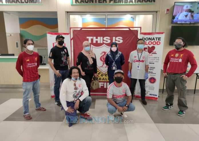 Local Liverpool football fan club helps run blood donation drive
