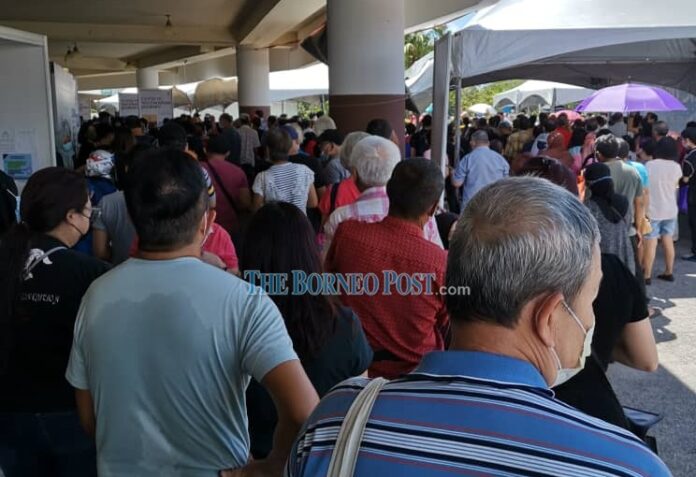 Blackout interrupts Covid-19 vaccination process at Sarawak Indoor Stadium in Kuching