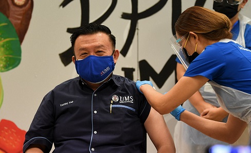 Hospital UMS starts administering Covid-19 vaccines