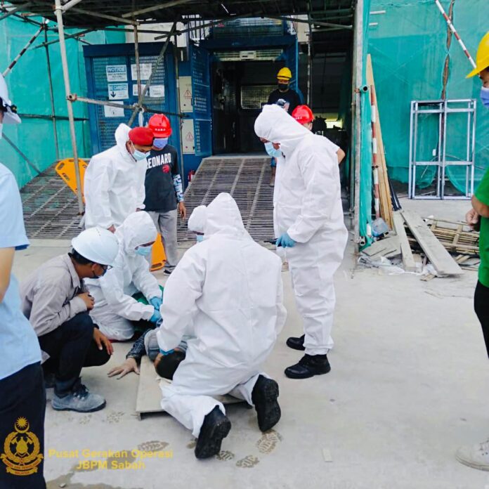 Chinese national hurt in fall from building