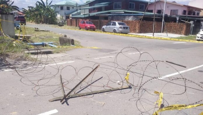 Man crashes through barricade at EMCO area