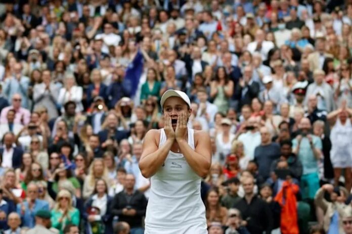 Barty says ‘stars aligned’ to win Wimbledon on icon Cawley’s 50th anniversary