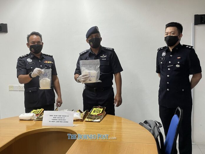 Duo in Miri caught with over 4kg of drugs worth RM167,112
