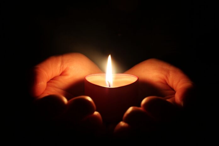 A candle in the darkness