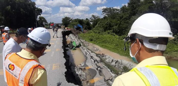 Road section at KM0.3 Jalan Kuching-Bau will continue to be closed to traffic until Feb 22 – JKR S’wak