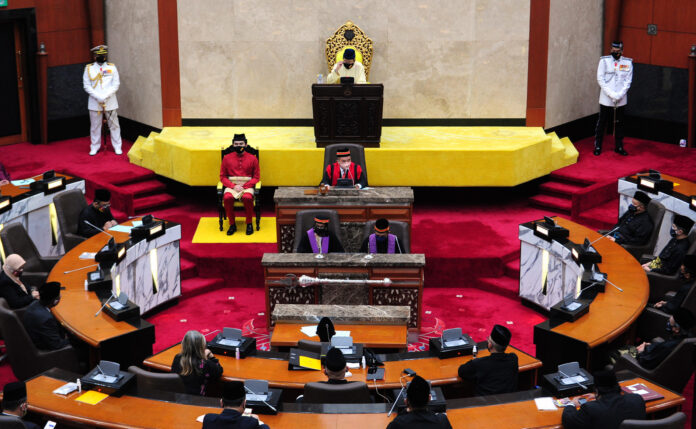 In first Selangor assembly of 2021, Sultan tells reps to check politicking, work honestly, sincerely