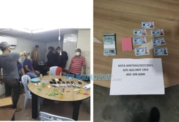 11 arrested in Kuching for alleged involvement in gambling activities