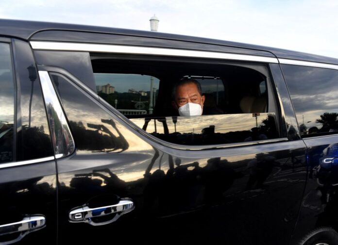 PM Muhyiddin arrives at Perdana Putra for special Cabinet meeting