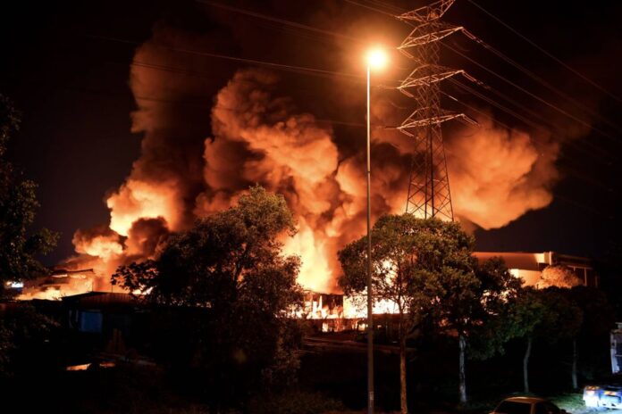 Port Klang plastic recycling factory razed in blaze