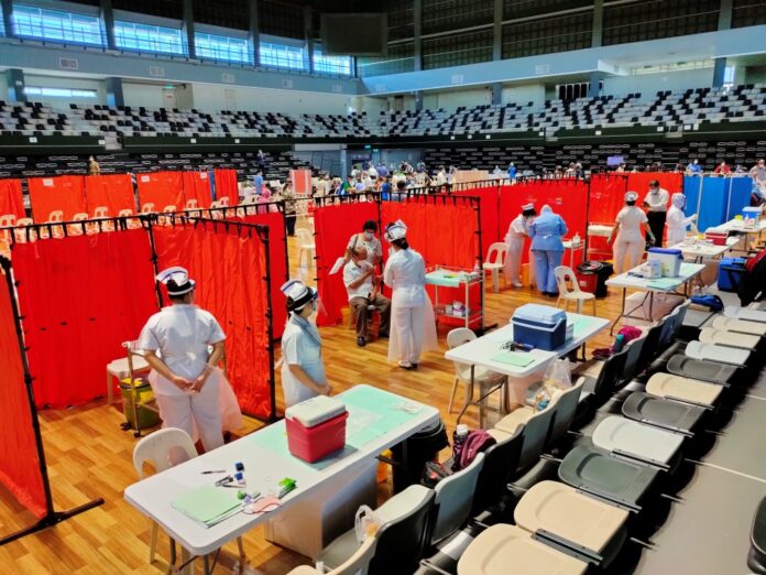 Walk-in vaccination at Sibu Hospital