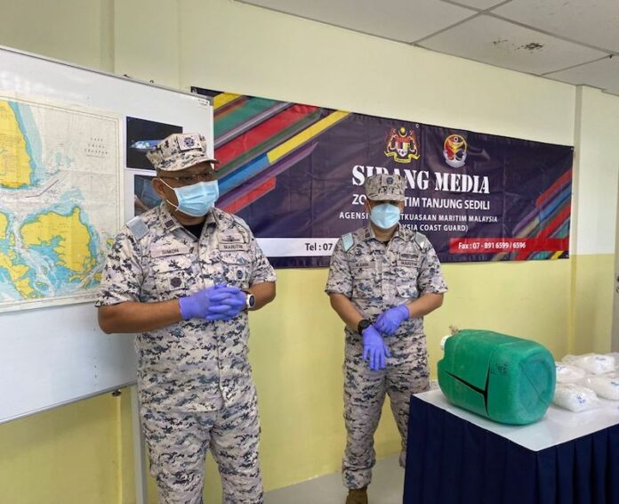 Malaysian maritime agency foils drug smuggling attempt in Kota Tinggi waters