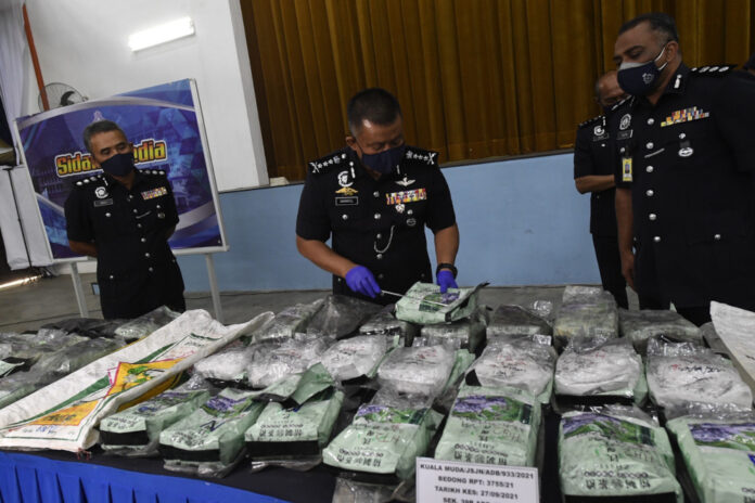 Kedah police bust drug trafficking syndicate, seize drugs worth RM2.18m