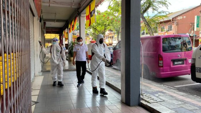 Disinfection works on shophouses along Carpenter St ongoing, says SUPP Kuching