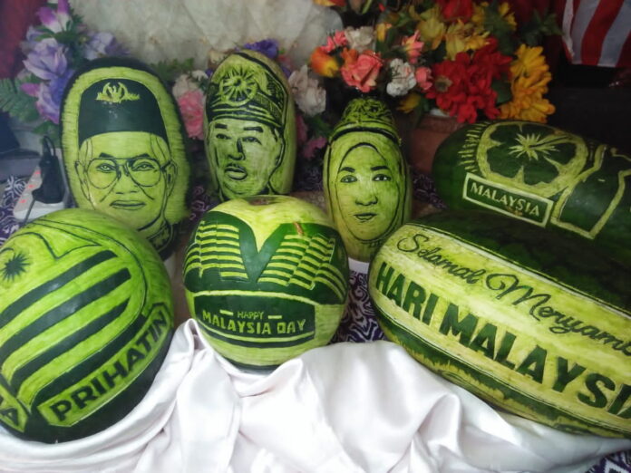 Of Malaysia Day and watermelons: Local chef showcases portrait-carving skills to commemorate nation’s founding