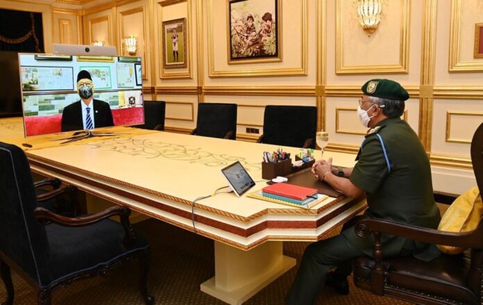 PM Ismail Sabri has first pre-Cabinet meeting with King online