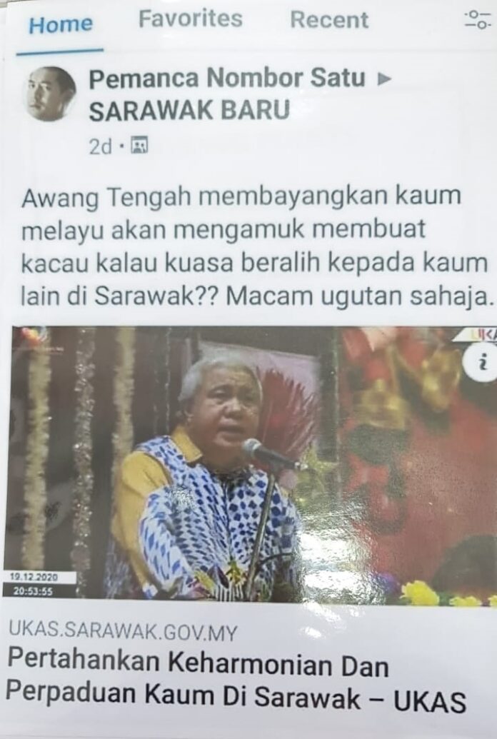 Awang Tengah’s office tells FB user to remove malicious post, apologise immediately