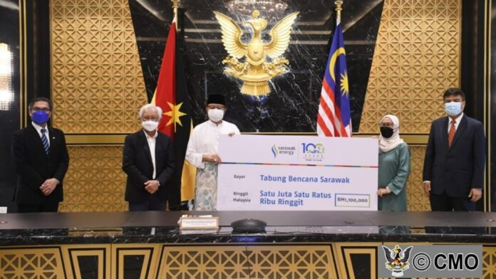 Sarawak Energy contributes over RM1 million to Sarawak Disaster Fund