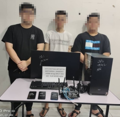 Three men arrested for allegedly operating illegal online gambling call centre