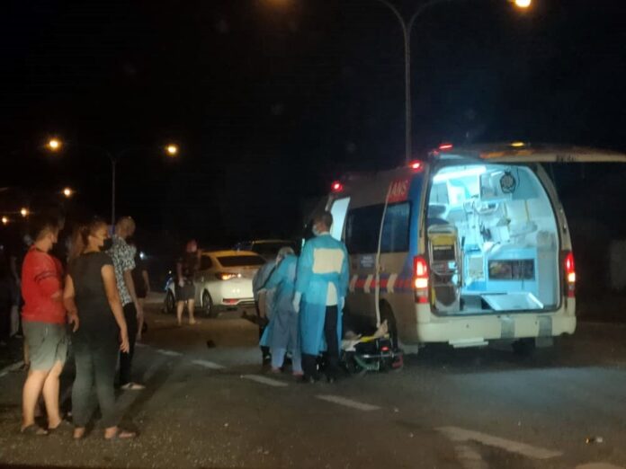 Motorcyclist seriously injured in collision with car in Miri