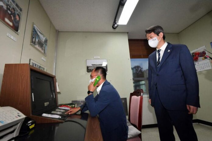 North and South Korea restore cross-border hotline: Seoul