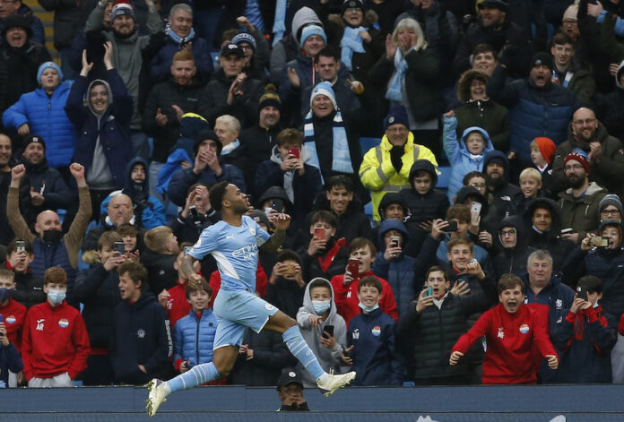 Guardiola heaps praise on milestone man Sterling after Man City win