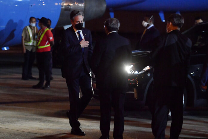 US Secretary of State Antony Blinken arrives in Malaysia for a two-day visit