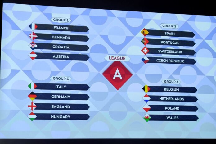 England drawn with Italy and Germany in Nations League